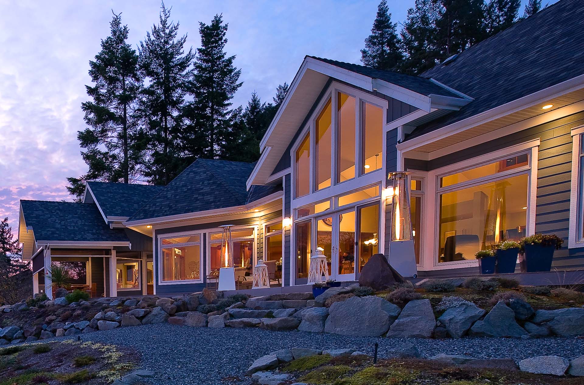 Ocean home with big beautiful windows 