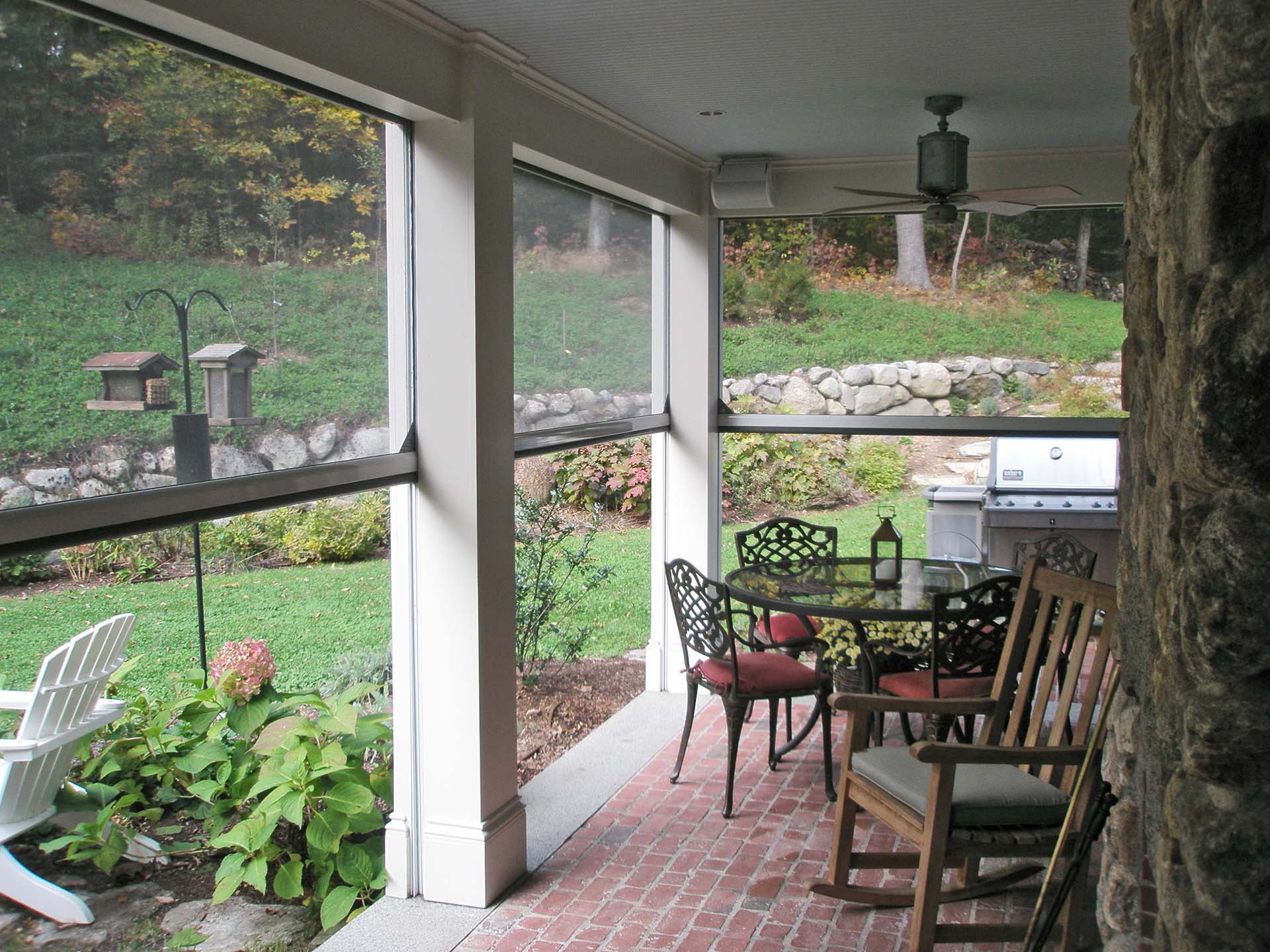 Farmhouse in Lincoln, MA, outfitted with Phantom wall screens